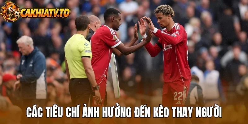 Các tiêu chí ảnh hưởng đến kèo thay người