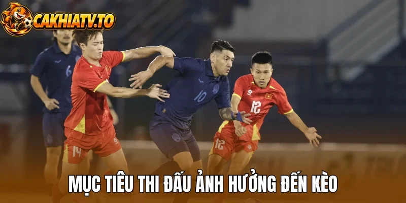 Mục tiêu thi đấu ảnh hưởng đến kèo