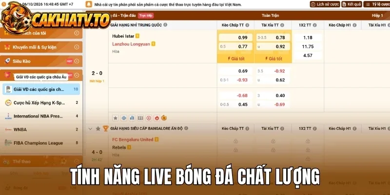Debet cung cấp link bóng đá chất lượng