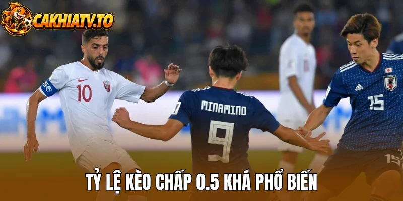 Tỷ lệ kèo chấp 0.5 khá phổ biến