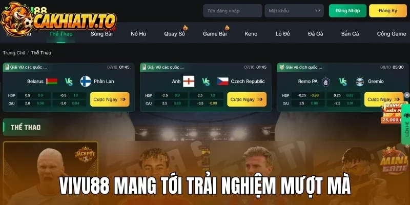 Vivu88 mang tới trải nghiệm mượt mà