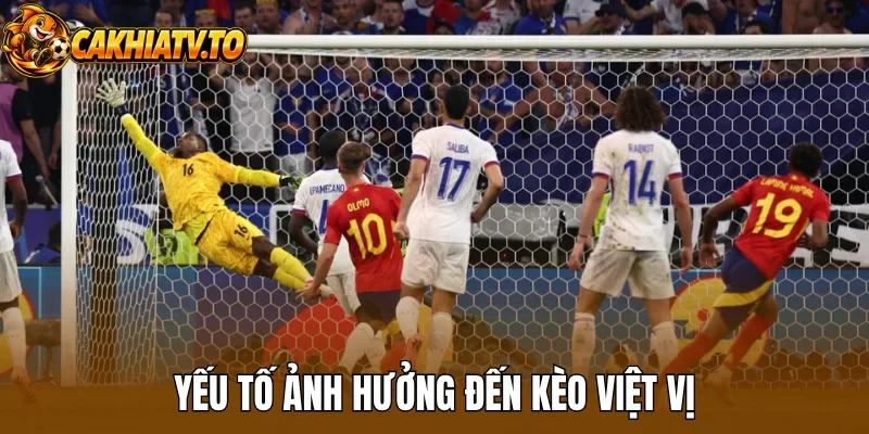 Yếu tố ảnh hưởng đến kèo việt vị